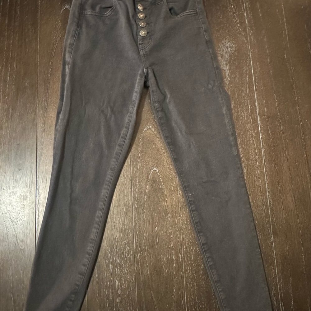 American Eagle Outfitters High Rise Faded Black Jeans